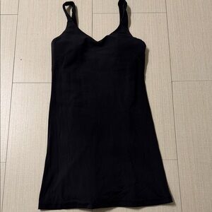 lululemon athletica Black tennis dress (with built-in shorts) worn as is